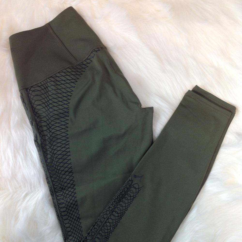 Olive green puma leggings